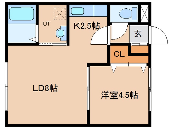 リラコートＢの物件間取画像